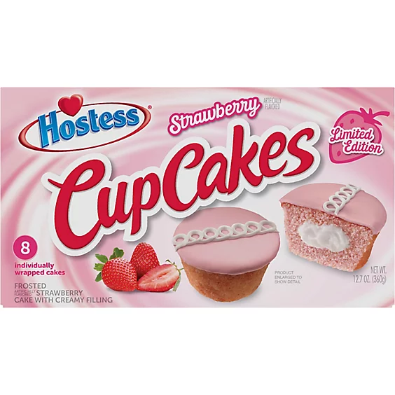 Hostess Strawberry Cupcakes (360g)
