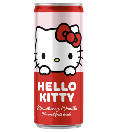 Hello Kitty Strawberry Vanilla Soda (250ml)