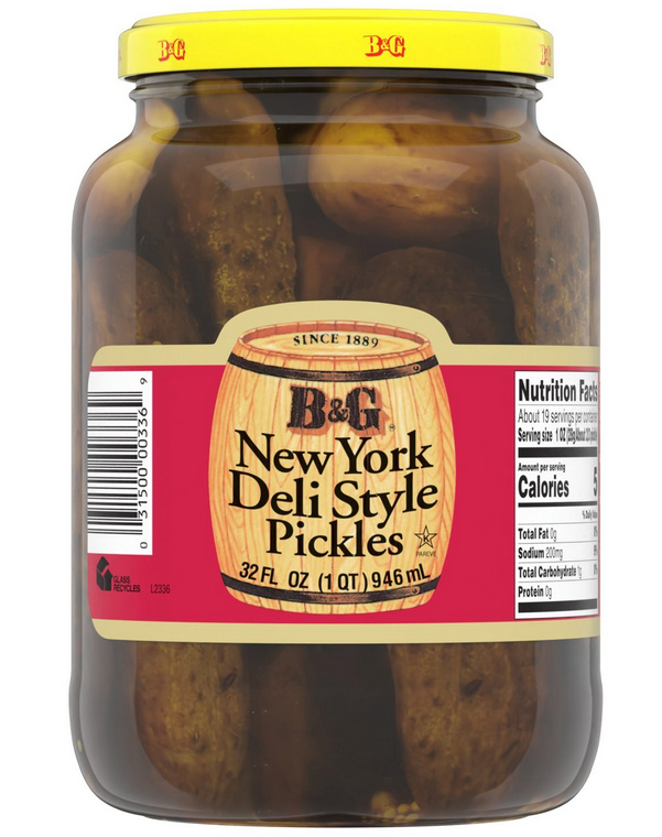 B&G Original New York Deli Style Pickles (946ml)