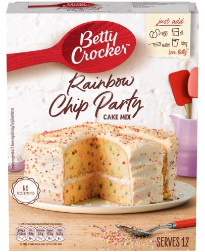 Betty Crocker Rainbow Chip Party Cake Mix (425g)